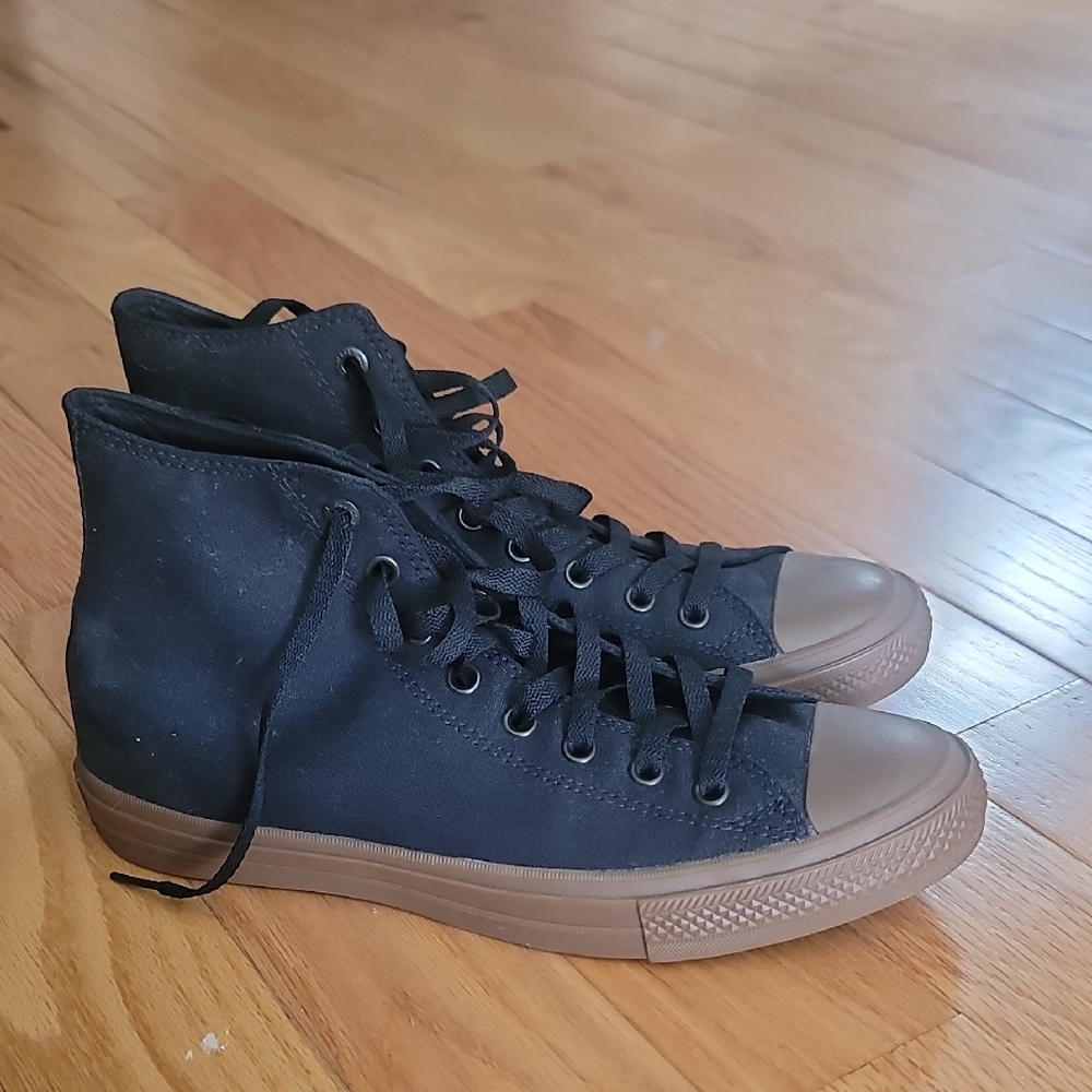 Black High-Top Sneakers